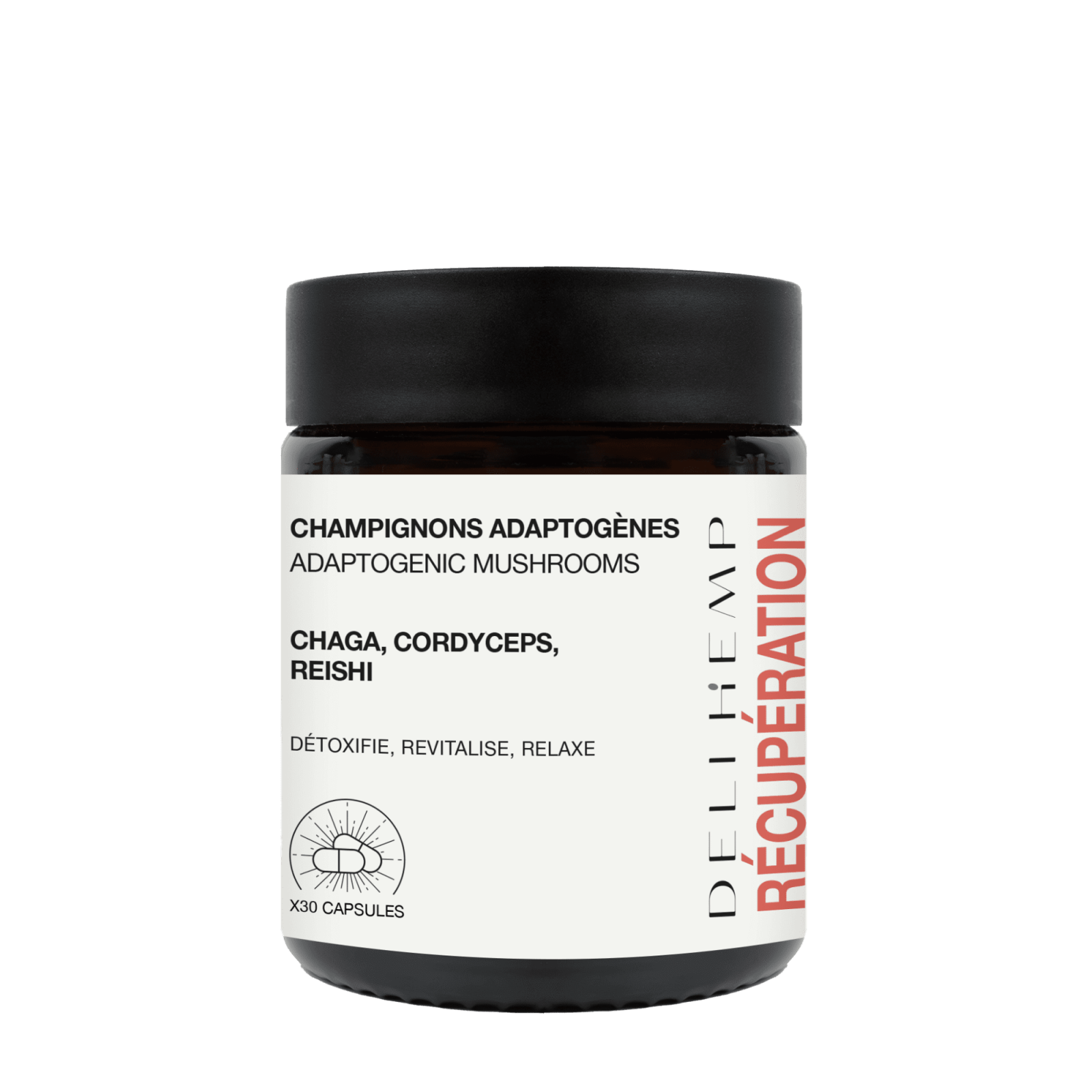 capsule champignon - récupération sportive
