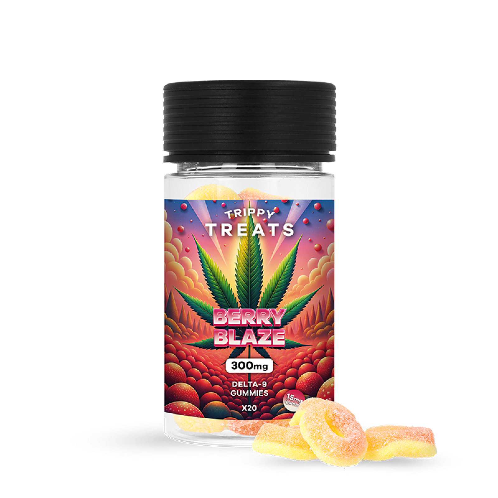 Berry Blaze Trippy treats 300mg THC